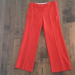 J. Crew Orange 100% wool pants